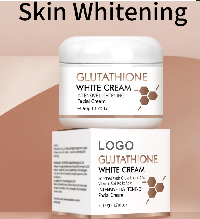 Custom Logo whitening and moisturizing cream kojic acid best glutathione skin brightening face cream