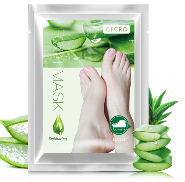 Private Label Nature Korea Aloe Vera Exfoliating Peeling Foot Mask