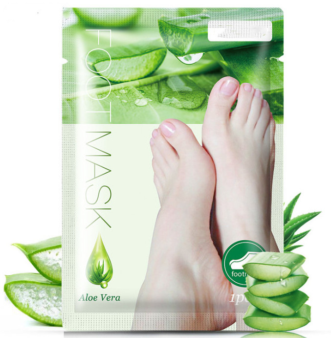 Private Label Nature Korea Aloe Vera Exfoliating Peeling Foot Mask