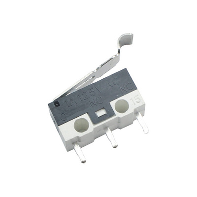 Mouse Switch Microswitch 1A 125VAC SPDT Arc Lever Mini Two Way Latch Micro Switch KW10 With PCB Terminal