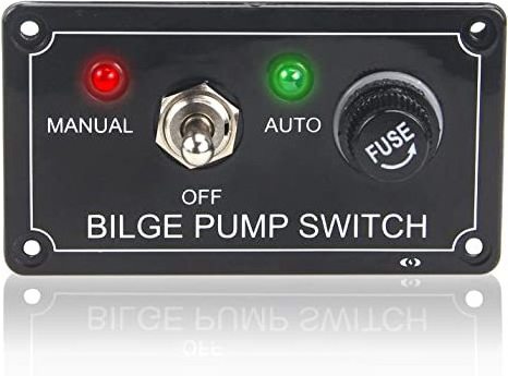 Manual-OFF-Auto 3Way Toggle Panel Switch Boat Marine Bilge Pump Switch Panel 12V Switch Panel With fuse And LED Indicator Light