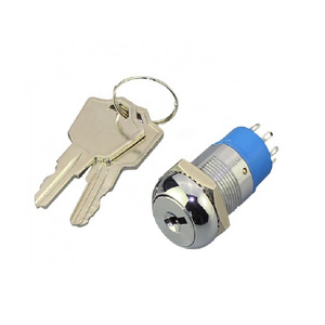 Keyswitch 19MM  3 Position (ON) ON (ON) Key Electrical Switch Key Lock