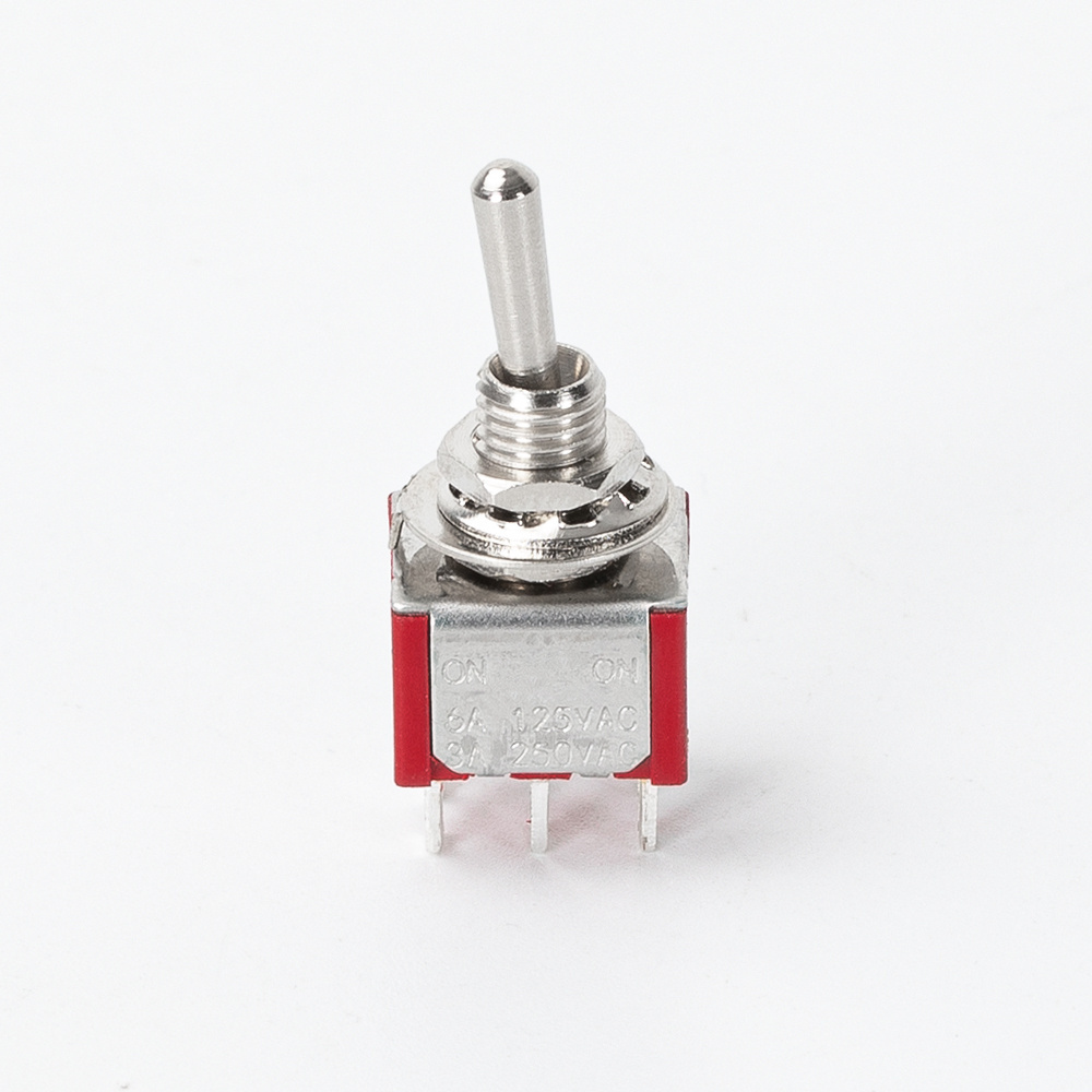 Electrical 3A 250VAC 2 Position 12V Micro DPDT Push Button Toggle Switch 6P Momentary Mini Toggle Switch