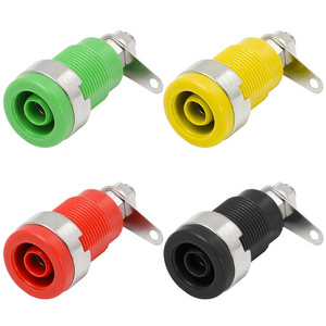 CZ4 Terminal Wire Connectors Banana Female Binding Post 4MM Banana Plug Adapter Jack Socket Connector for Mount Speaker Audio