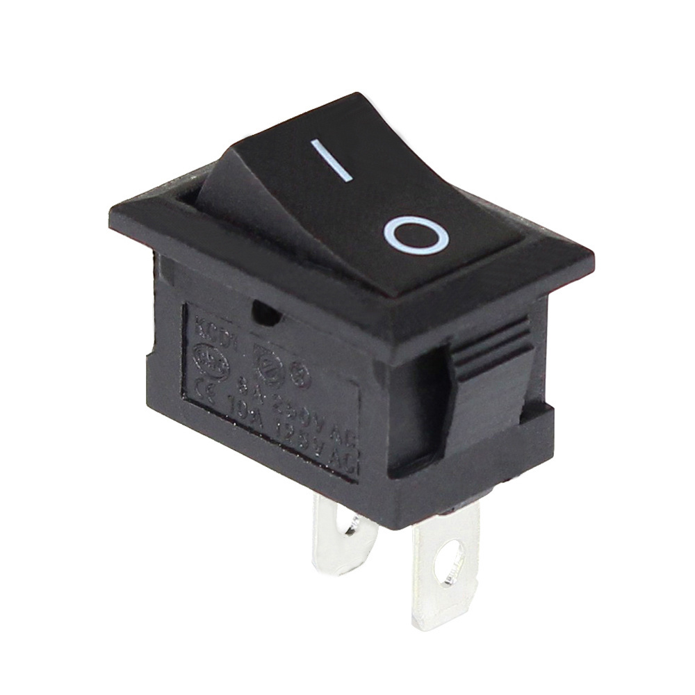 KCD1 13*20mm Switch Rocker Electric Switch 230 Volts Switch CQC KCD1 with Colorful Button SPST 2PIN ON OFF Function