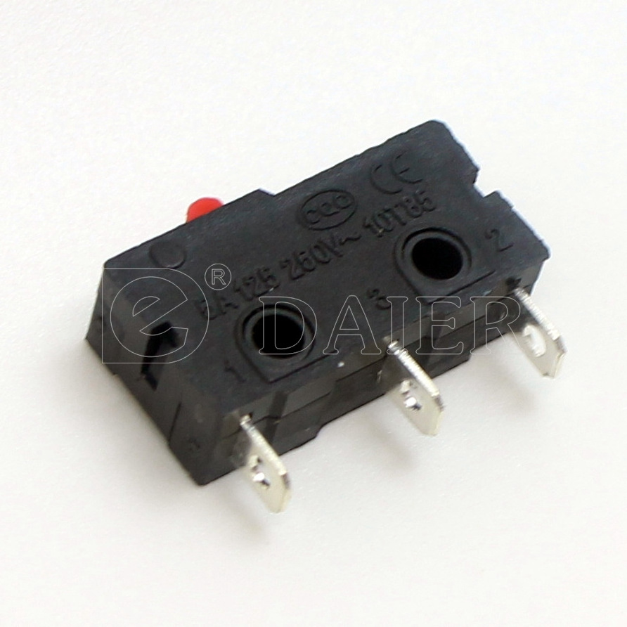 KW4-Z1 T85/T125 Limit Zippy Button SPST/SPDT NO NC 5A 10A 250V No Lever Arm Miniature Micro Switch With Pcb/Solder Terminal