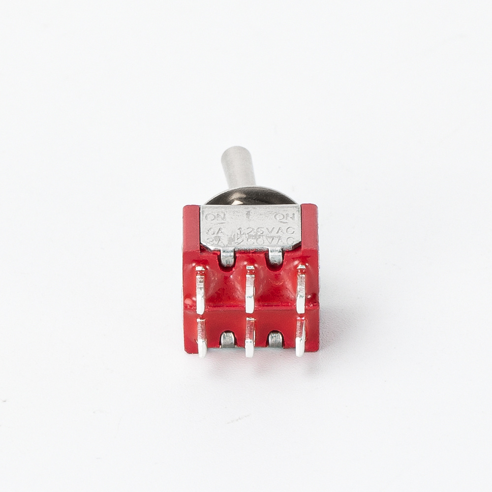 Electrical 3A 250VAC 2 Position 12V Micro DPDT Push Button Toggle Switch 6P Momentary Mini Toggle Switch