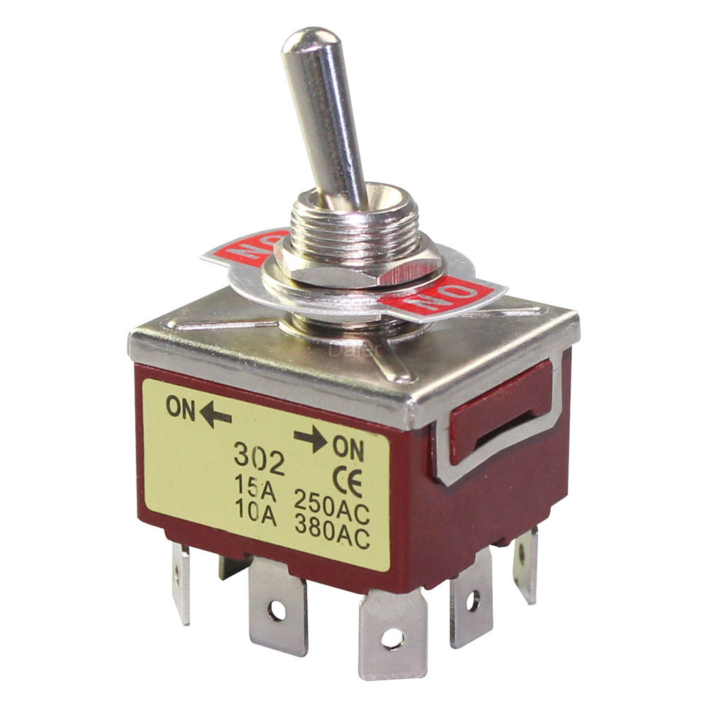 Comprehensive Medium Toggle Switch M12*0.75 SPST/SPDT/DPST/DPDT/3PDT/4PDT Latching Momentary High Current Toggle Switch