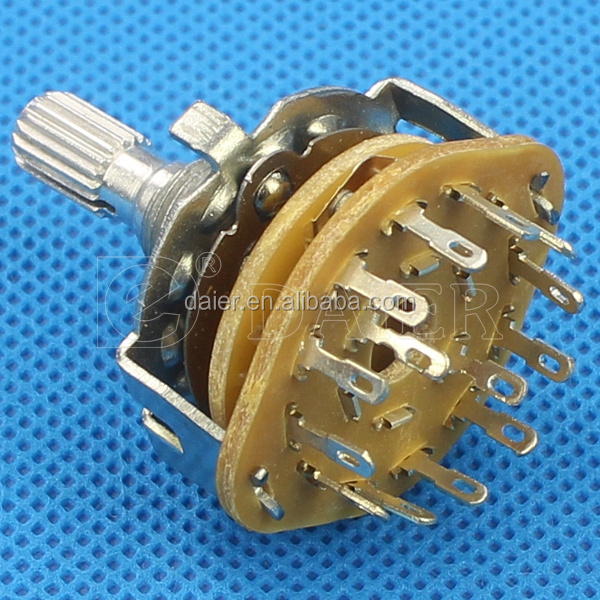 2 3 5 6 7 8 10 12 4 Position Rotary Switch 3 Speed Fan Oven Mini Rotary Selector Switch