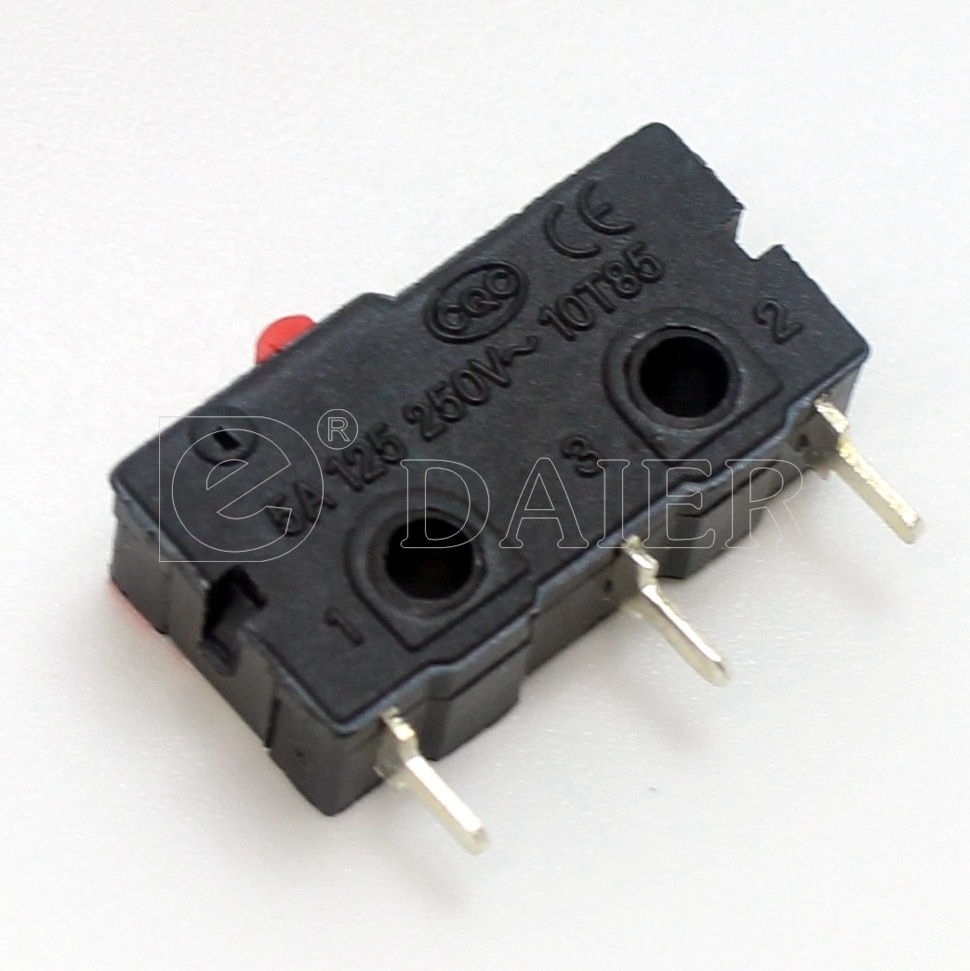 KW4-Z1 T85/T125 Limit Zippy Button SPST/SPDT NO NC 5A 10A 250V No Lever Arm Miniature Micro Switch With Pcb/Solder Terminal