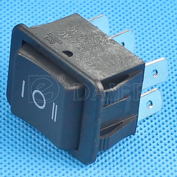 KCD2-3-223 Reverse Forward DPDT 3 position DPDT 6pins Momentary Rocker Switch with Spring Return Windows Switches for Car Boat