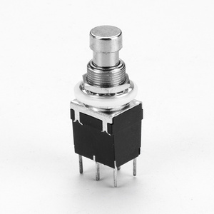 Daiertek DPDT Latching Foot Switch Normally Closed 4 PIN Stomp Box Push Button Foot Switch for Guitar Effect Pedal