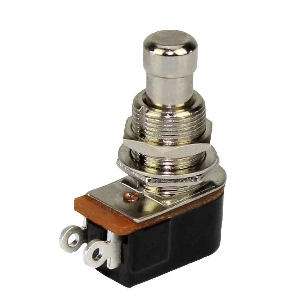 Daiertek PBS-24B-4 SPST Momentary OFF-(ON) 2 PIN Push Button Foot Switch Metal Stomp Foot Switch  For Guitar Effect Pedal