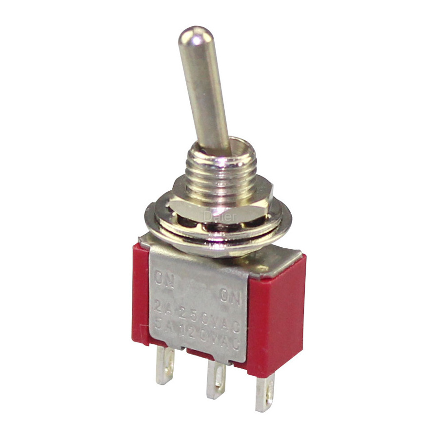 MTS-102 6MM ON ON Locking 2 Position 6A SPDT 3P Toggle Switch