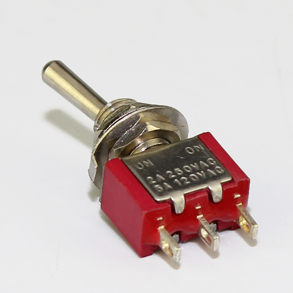 MTS-102 6MM ON ON Locking 2 Position 6A SPDT 3P Toggle Switch