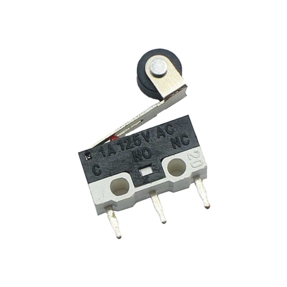 KW10 SPDT 1A 3 Pin PCB Sensitive Micro Switch With Roller Lever