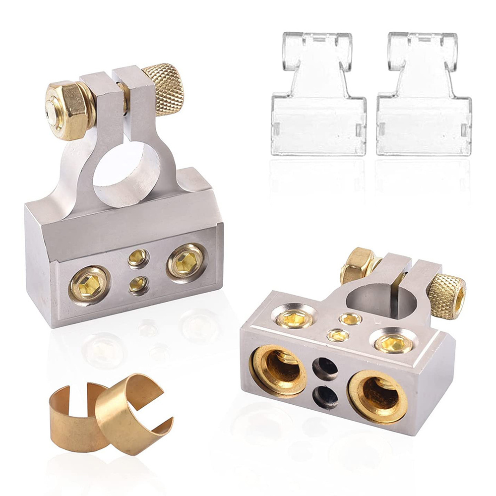 Battery Terminal Car Distribution Block 0/2/4/6/8 AWG Heavy Duty Auto  Audio Battery Terminals Connectors 12V Distribution Block