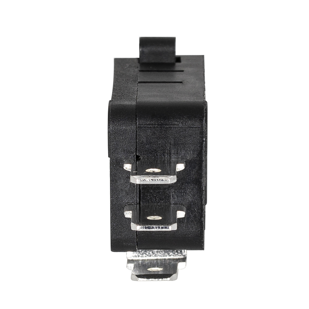 Daiertek 16A 250VAC 4.8*0.8mm Momentary SPDT Snap Action Black Body Micro Limit Switch with Hinge Roller Metal