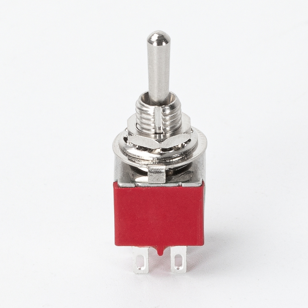 DaierTek MTS-202-R 6A 125V Miniature Universal Metal Brass ON-ON DPDT Micro 6 Pin Mini Toggle Switch For Guitar