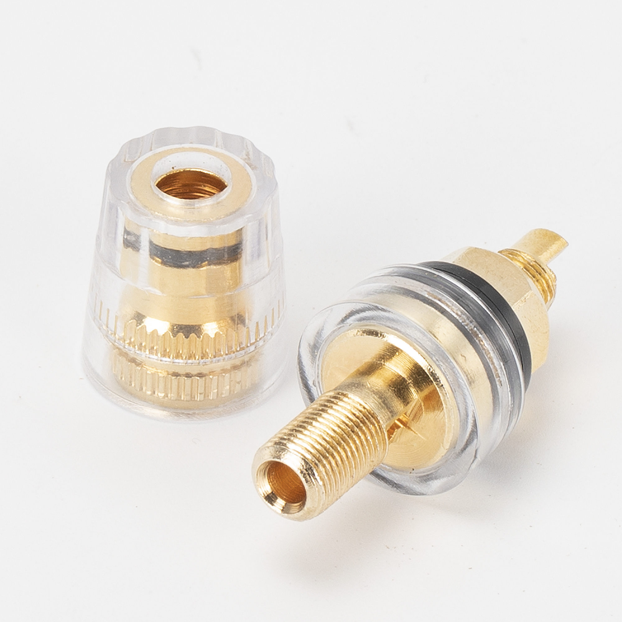 8mm Gold Banana Binding Post Plug Socket Connector Hifi Speaker Binding Post for Amplifier Speaker Terminal Socket Connector