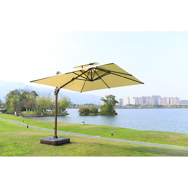 Large Led Remote Parasols Outdoor Umbrella Parasols Pool Beach Umbrella Patio Umbrellas For Beach Hotels