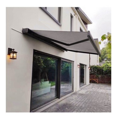 Outdoor Awning Retractable Folding Arm Awning Motorized Waterproof Aluminum Awning