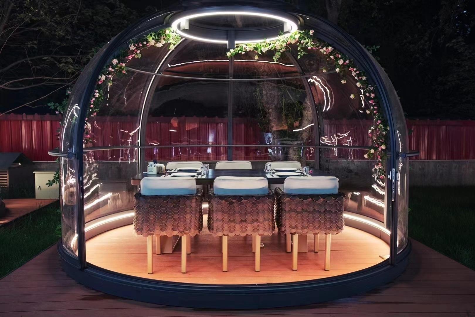 Prefab Cabin House Restaurant Home Transparent Bubble Glamping Dome Air Rental Dome Tents For Events Dome Tent