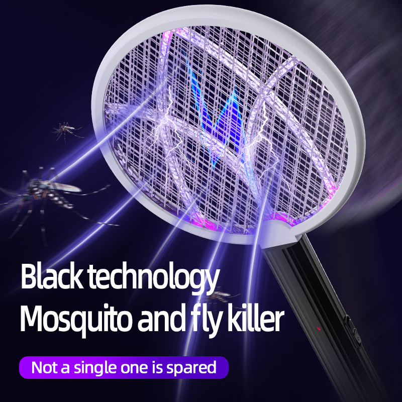 2024 Cloverleaf Electric Mosquito Swat, UV lithium rechargeable battery pest control mosquito killer electric mosquito swat