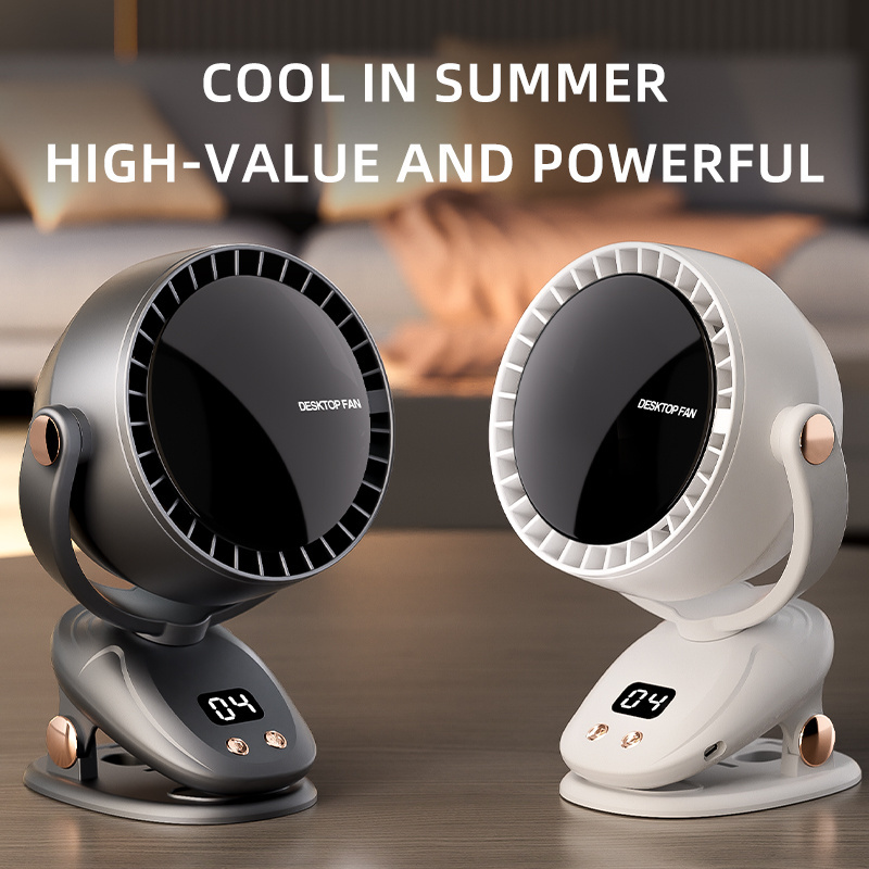 New light luxury wind usb portable rechargeable leafless fan home office dormitory outdoor camping mini desktop fan