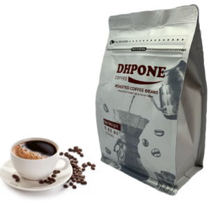 DHPONE roasted coffee beans 80%Robusta 20%Arabica Vietnamese use both filter and machine whole bean coffee made in Dak Lak