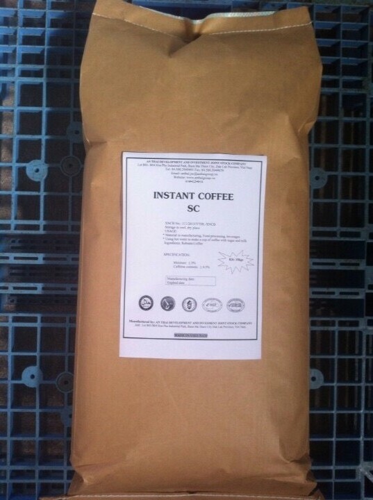 DHPONE 100% Robusta roasted coffee beans use both filter and machine from Dak Lak, Vietnam