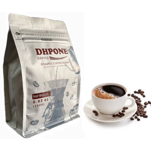 DHPONE roasted coffee beans 100% Arabica Vietnamese use both filter and machine whole bean coffee from Dak Lak, Vietnam