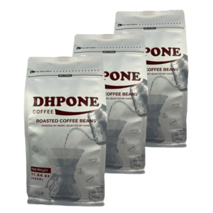 DHPONE 100% Robusta roasted coffee beans use both filter and machine from Dak Lak, Vietnam