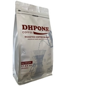 DHPONE 500g Blend High quality Arabica and Robusta Roasted Coffee Beans One-Way Degassing Valve Packaged in Bag