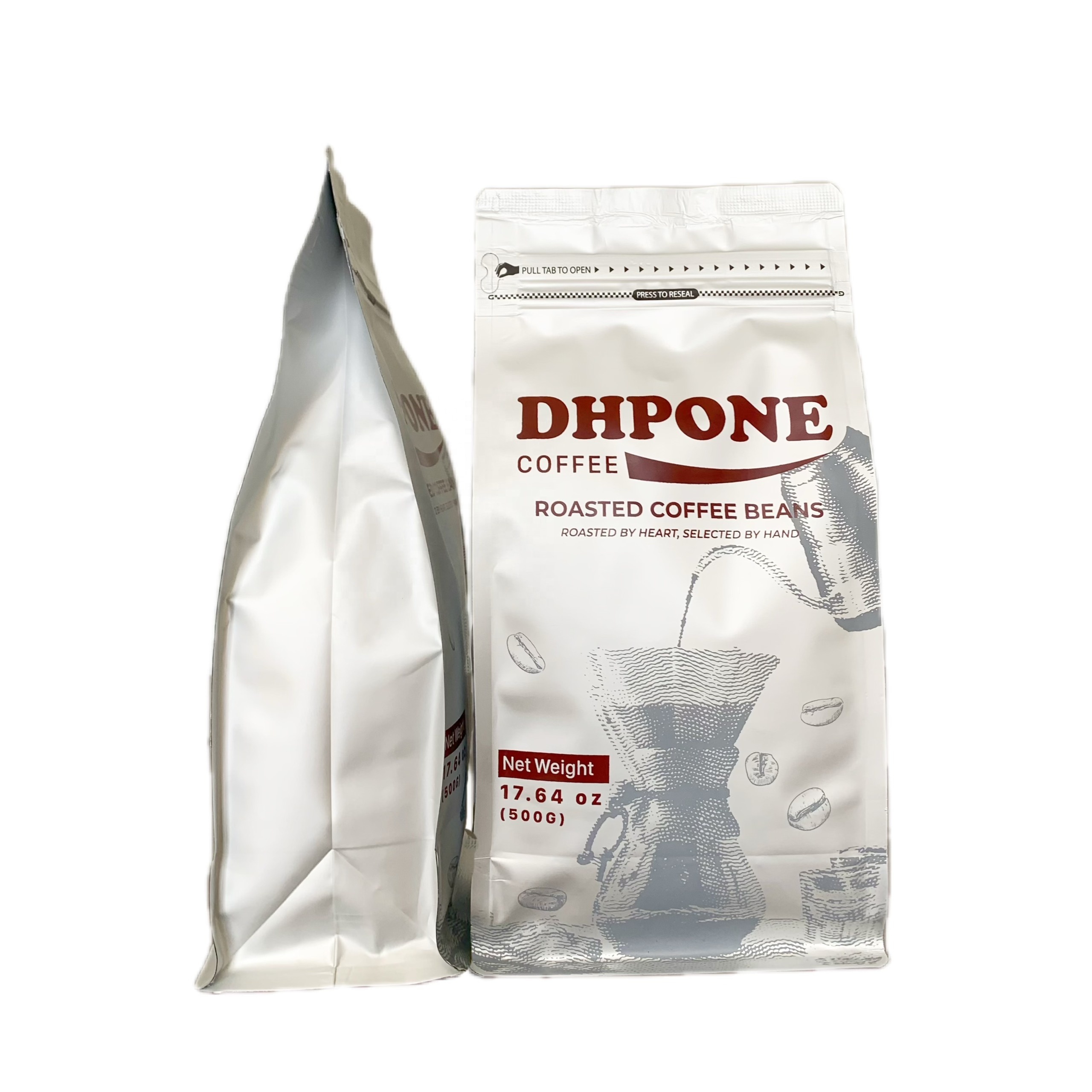 Free sample DHPone Arabica and Robusta Coffee Clean Medium Roasted Packaged With One-Way Degassing Valve From Dak Lak Vietnam