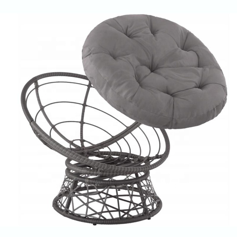 Leisure KD Papasan Chair PE Rattan With Cushions Outdoor Patio Papasan Chairs Carton Packages