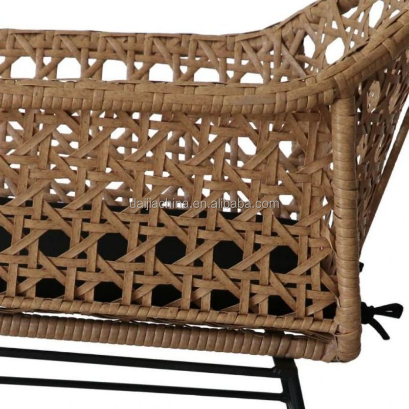 Patio Conversation Set Furniture Set for Small Balcony Rattan Chairs and Table with Cushions