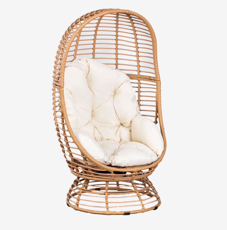 High Quality Relaxing Leisure Rattan Hanging Swing Garden Swing Sofa Chair With Swing Stand