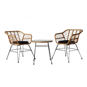 Grand patio 3pc rattan Folding Bistro Set 2 Chairs and 1 Table