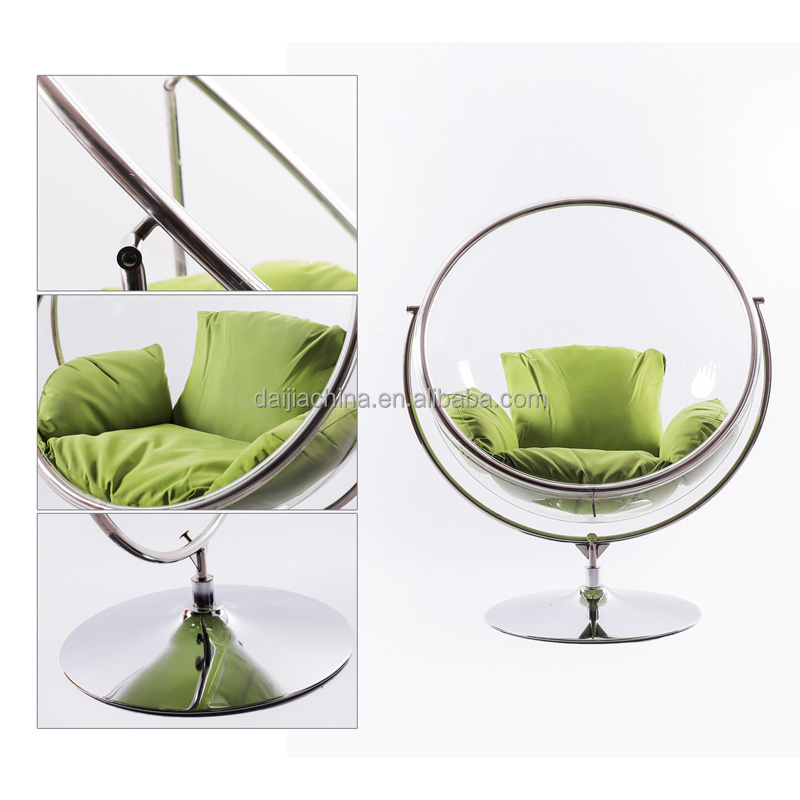 Outdoor Indoor Gravity Bubble Swing Chair Transparent Outdoor Furniture Customize Contemporary 135 Cm*105 Cm 120KGS