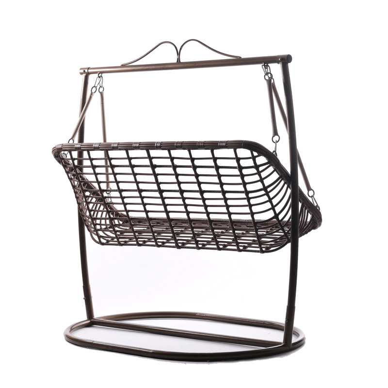 Homebass Jardin Diva Outdoor Swing Egg Chair Garden Furniture Hanging Single Gray Color Swing Chair