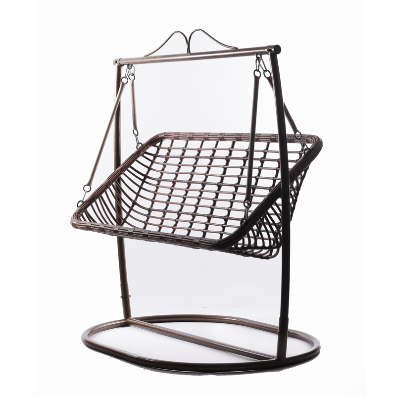 Homebass Jardin Diva Outdoor Swing Egg Chair Garden Furniture Hanging Single Gray Color Swing Chair