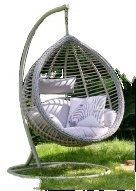 Stylish Adjustable Indoor outdoor Hanging Basket Swing chair Nest Rattan Swings