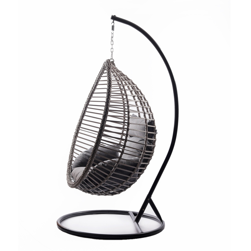 Cheap home furniture Rattan Hanging chairs Water drop Hammock Swing chair sets With soft Pillow