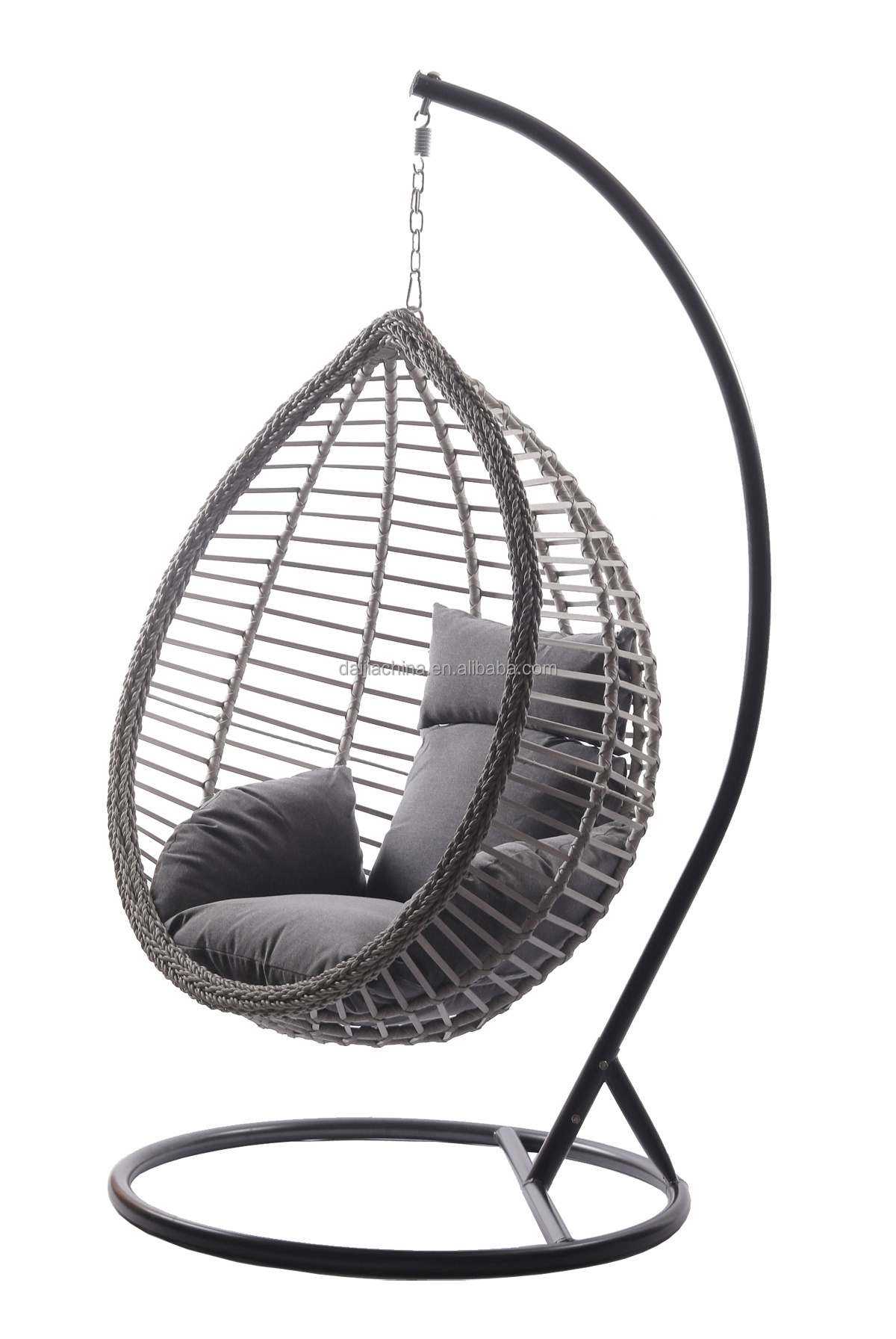 Cheap home furniture Rattan Hanging chairs Water drop Hammock Swing chair sets With soft Pillow