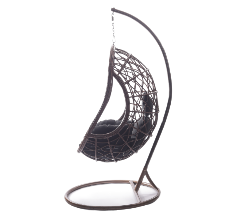 Hanging Chair Cushion With Stand Patio Garden Swing Egg Chair Wicker Rattan Hammock