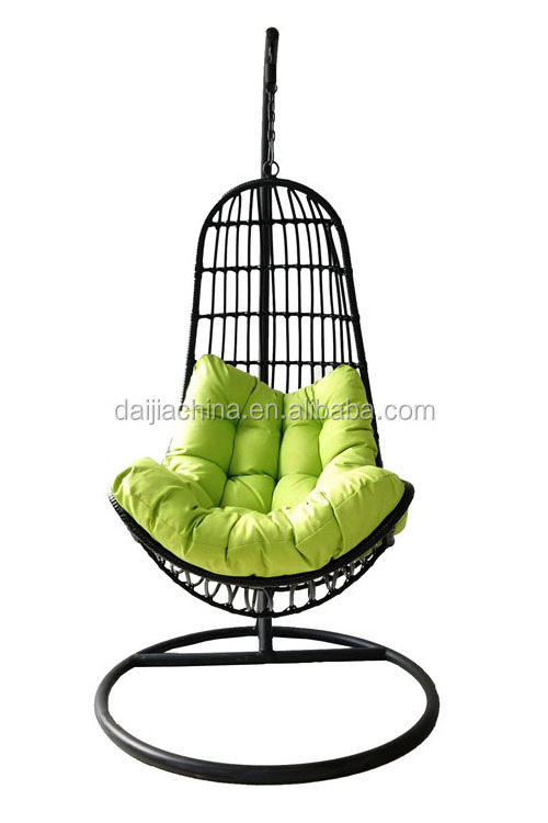 Daijia New Arrival  swing chair Basket Chair with pillow cushion Patio Balcony moon swings for indoor