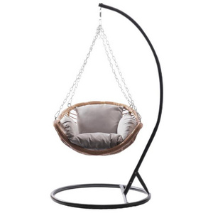 Leisure Design Outdoor Furniture Wicker Rattan Hanging Hammock Ceiling Swing Chair