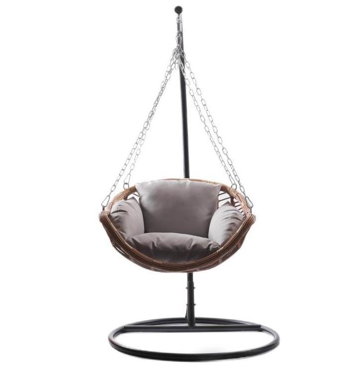 Leisure Design Outdoor Furniture Wicker Rattan Hanging Hammock Ceiling Swing Chair