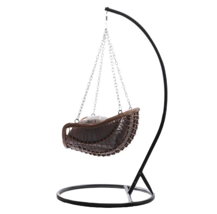 Leisure Design Outdoor Furniture Wicker Rattan Hanging Hammock Ceiling Swing Chair